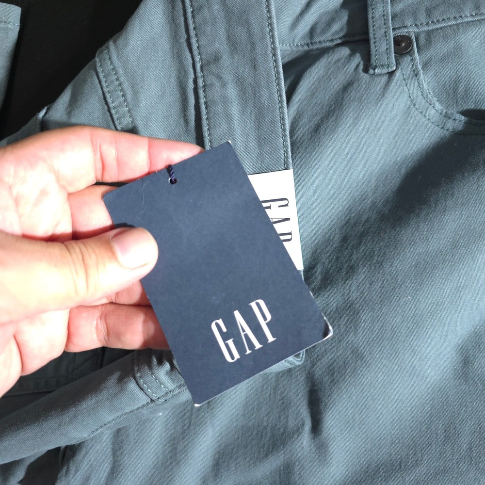 GAP 5 Pocket Pant Mens 40x30 Blue Slim Fit Stretch Twill GP007911 Cotton Casual - Picture 11 of 12